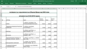 И общински дружества длъжници към местната хазна