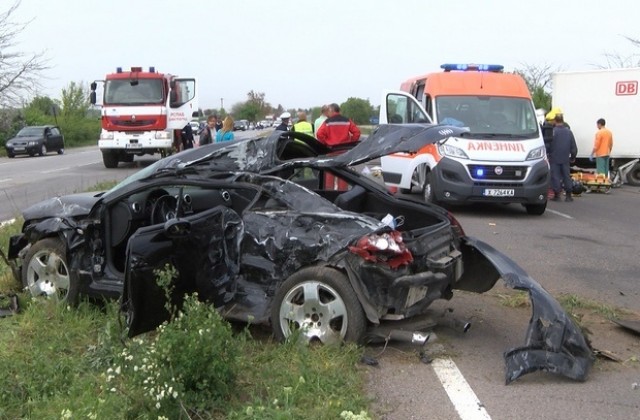 Тежка катастрофа на пътя Хасково-Димитровград