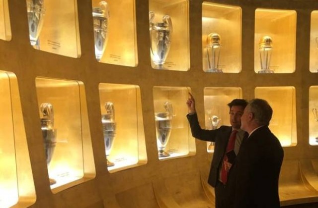 Кметът на Дряново Мирослав Семов се срещна с президента на Италианската футболна федерация