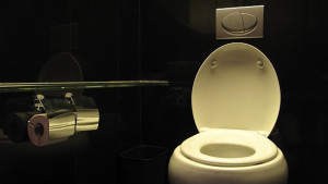 Иновация тоалетна свети в мрака