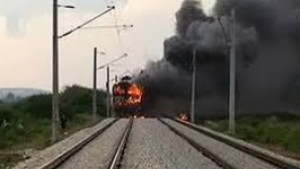 Запали се локомотивът на влака Мюнхен Истанбул