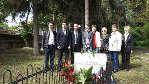 Вицеконсулът на Русия почете двама червеноармейци починали в Разградско