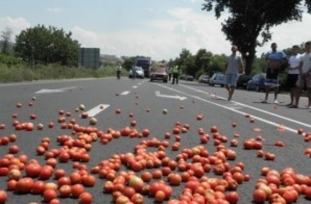 Над 400 земеделци от цяла Южна България блокират Орлов мост