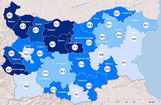 1 478 родени срещу 3 017 починали в Добричко през 2015 г.