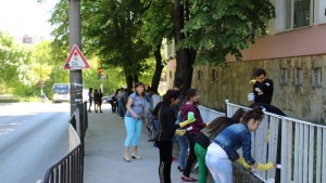 Еко акция в училище Панайот Волов