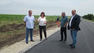 Направиха проверка на ремонта на пътя Гривица Пордим