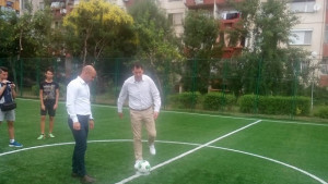 Кметът откри ново спортно игрище в Тракия
