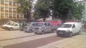 Цялата техника на Озеленяване бе изкарана пред погледите на съветниците