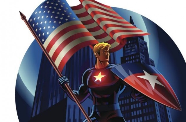 Вдигат статуя на Капитан Америка в Ню Йорк
