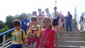 Малчугани с незабравим ден на брега на Дунав