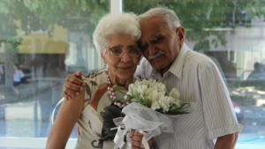 65 години семеен живот отпразнува сем Рускови