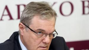 Председателят на предизборния щаб на ПП АБВ Румен Петков пристига
