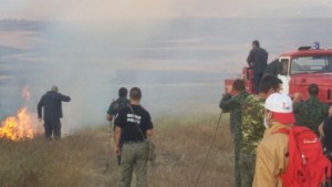 Огромен пожар в тополовградските села РадовецПрисъдецФилипово