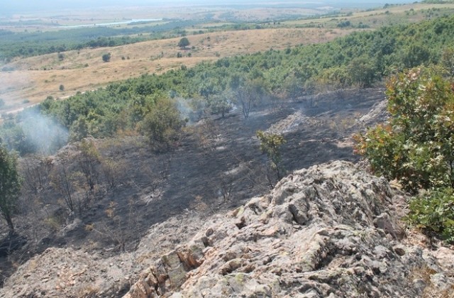 Сериозен пожар край свиленградските села Лисово и Левка