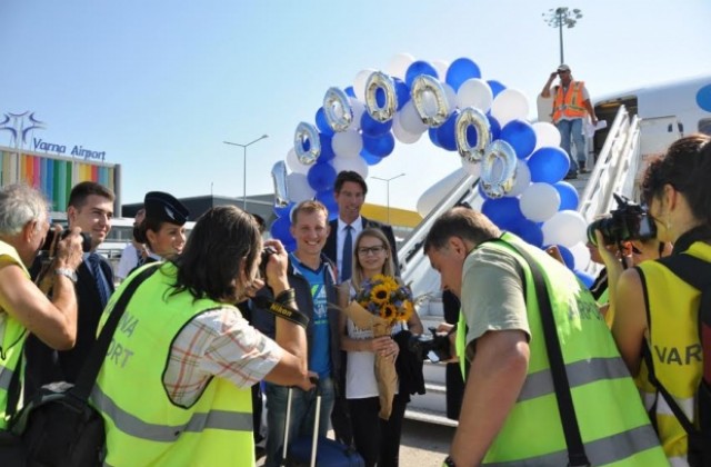 Михал Масне от Полша е едномилионният пътник на летище Варна