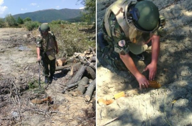 Военни унищожиха невзривен боеприпас в Казанлъшко