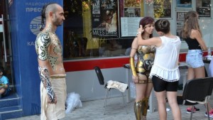 Траките в бодиарт моден дизайн и през птичи поглед