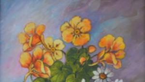 Цветя и пейзажи в изложба на Йорданка Нешева