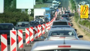 Край на тапите на север нов път изнася трафика