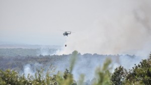 Пожар между Ивайловград и с Хухла