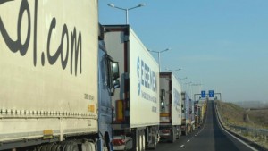 Миньори блокират пътя БургасВарна