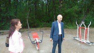 Правят още фитнес площадки на открито в Хасково