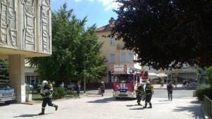 Пожар горя в сградата на Областна администрация Кюстендил