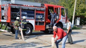 Демостративно занятие с доброволното формирование от община Сапарева баня