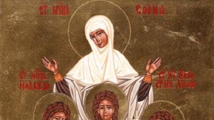 Църквата почита Светите мъченици София Вяра Надежда и Любов