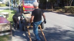 Репатрираха каруца от кръстовище в район Северен