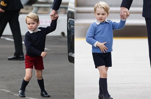 Разкриха защо принц Джордж винаги е с къси панталонки (СНИМКИ)