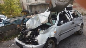 От близо 80 метра височина е паднала колата на загиналия