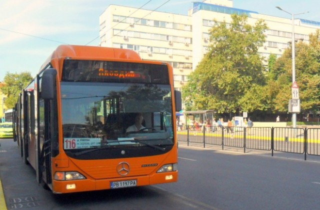 Автобус 116 с променен маршрут поради затваряне на ул. „Владая“