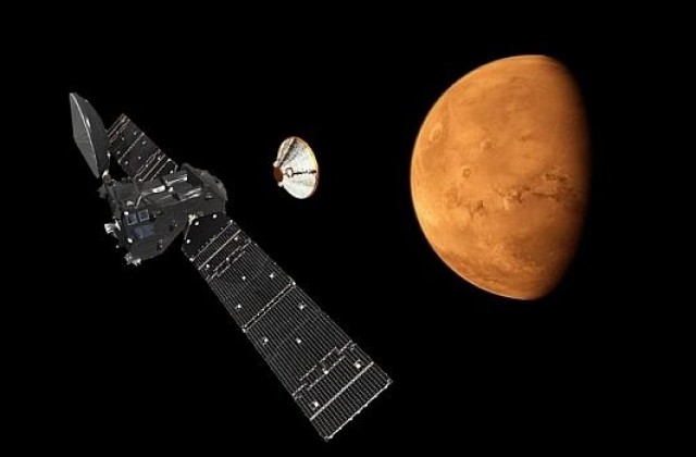 Сигналът на апарата на ЕкзоМарс прекъсна преди кацането на Червената планета