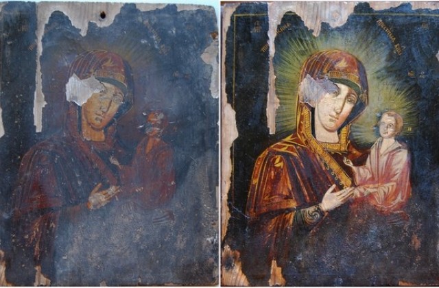 Митко Иванов реставрира „Света Богородица”