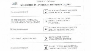 Ето как ще изглежда бюлетината за гласуване на изборите за