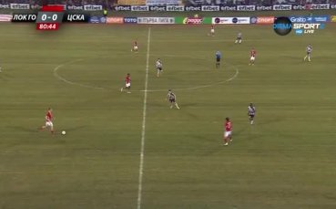 Дрон снима отблизо играчите на Локо ГО и ЦСКА