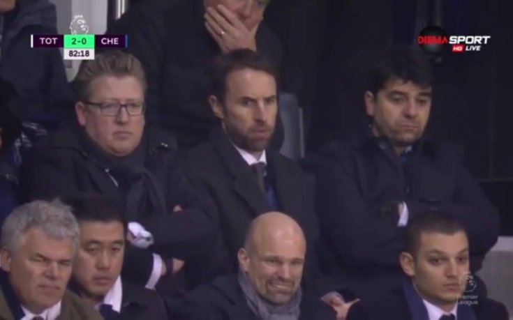 Саутгейт на лов за таланти по време на Тотнъм - Челси