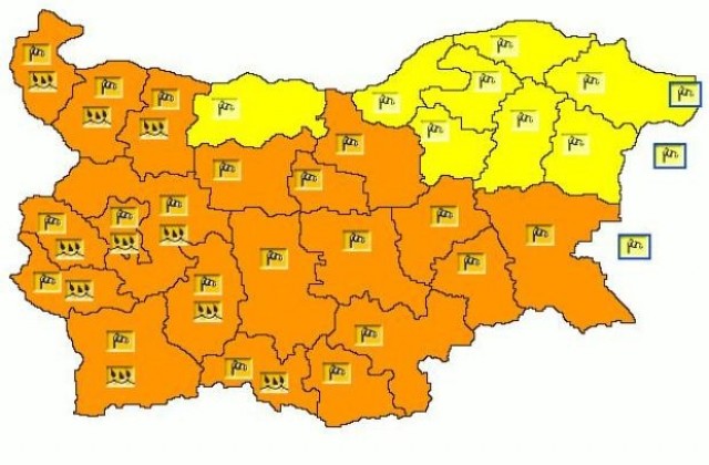 Оранжев код за силен вятър е обявен утре за област Габрово