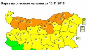 Предупреждават за бурен вятър в неделя