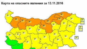 Жълт код заради силен вятър в Сливенска и Ямболска области