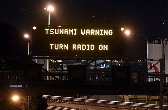 Първата вълна цунами удари Нова Зеландия, очакват се още
