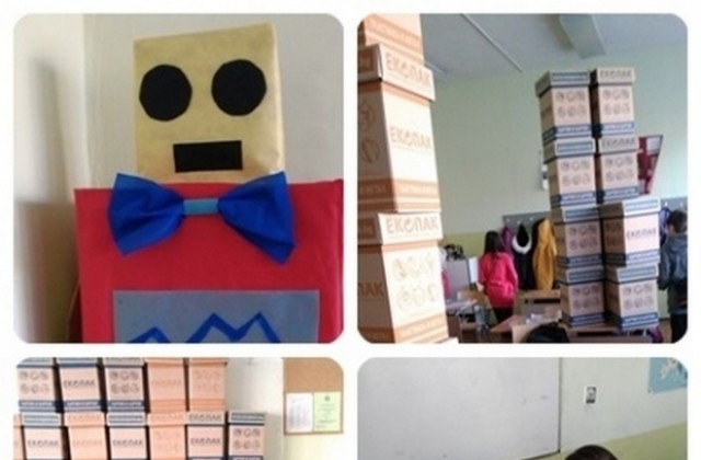 Ученици от СУ „Св. Паисий Хилендарски изработиха Капачко и кошчета за разделно събиране на отпадъци