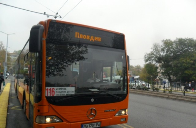 Променя се маршрутът на автобус 116