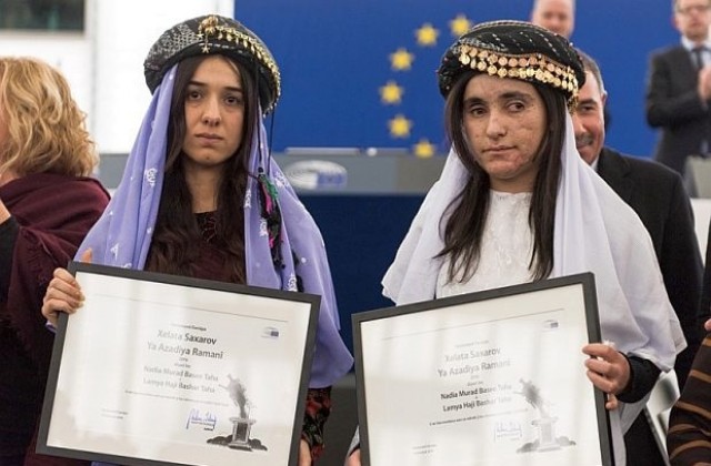 Секс робини на Ислямска държава получиха наградата Сахаров за човешки права