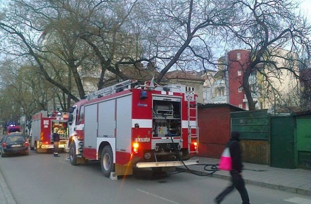 Пожар в котелното изпепели десетки чували с екобрикети