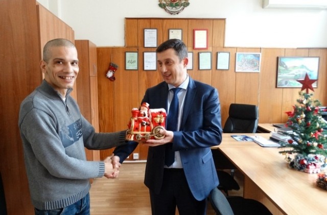 Слави Михайлов с благодарност към БДЖ Пътнически превози