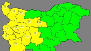 Жълт код за сняг и поледици в област Кюстендил за