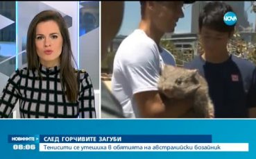 Тенисисти се утешиха в обятията на австралийски бозайник