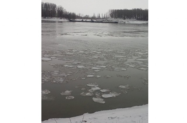 Ледени късове в Дунав